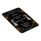 Personalisierte Einladungen zu Hochzeiten und Einl Magnet (Rechte Seite)