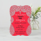 personalisierte Einladungen zum 16. Geburtstag (Stehend Vorderseite)