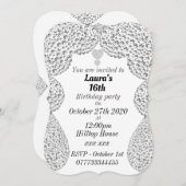 personalisierte Einladungen zum 16. Geburtstag (Vorne/Hinten)