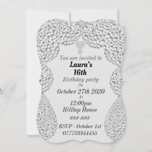 personalisierte Einladungen zum 16. Geburtstag