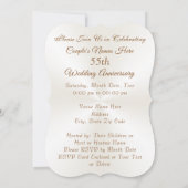 Personalisierte Einladungen zum 55. Hochzeitstag (Rückseite)