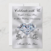 Personalisierte Einladungen zum 60. Hochzeitstag (Vorderseite)
