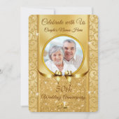 Personalisierte Einladungen zum FOTO zum 50. Jahre (Vorderseite)