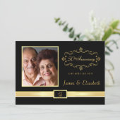 Personalisierte Einladungen zum Foto zum 50. Jahre (Stehend Vorderseite)