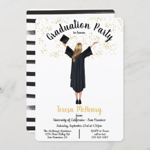 Personalisierte Einladungen zur Graduierung von Po