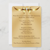 Personalisierte Einladungskarte zum Goldenen Jubil Einladung (Rückseite)