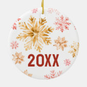 Personalisierte Einrichtung der Wasserfarben Keramik Ornament (Hinten)