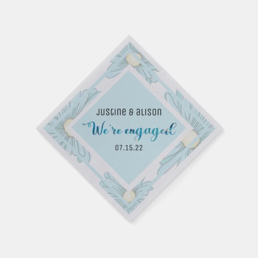 Personalisierte Einsatzpartei Serviette (Ecke)