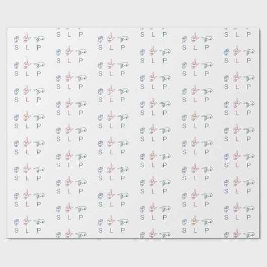 Personalisierte Einschätzung des SLP-SprachPatholo Geschenkpapier (Flach)