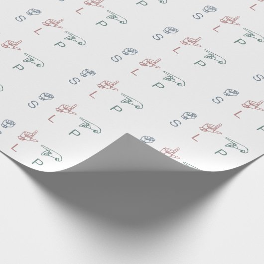 Personalisierte Einschätzung des SLP-SprachPatholo Geschenkpapier (Ecke)