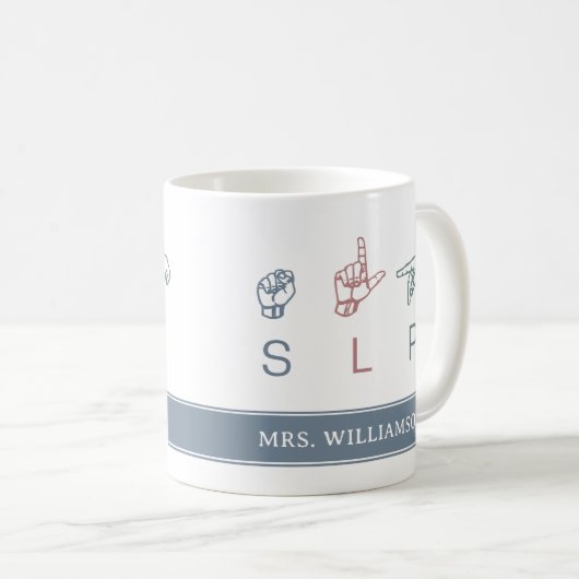 Personalisierte Einschätzung des SLP-SprachPatholo Kaffeetasse (VorderseiteRechts)