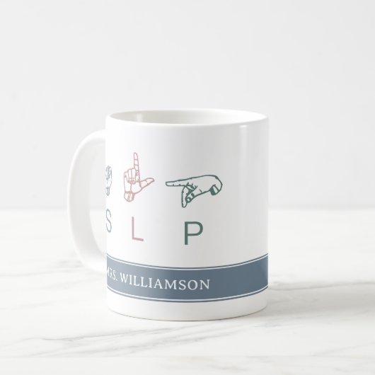 Personalisierte Einschätzung des SLP-SprachPatholo Kaffeetasse (Vorderseite Links)