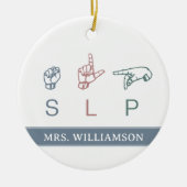 Personalisierte Einschätzung des SLP-SprachPatholo Keramik Ornament (Vorne)