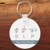 Personalisierte Einschätzung des SLP-SprachPatholo Schlüsselanhänger (Rückseite)