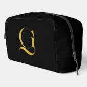 Personalisierte Einzel-Custom-Monogramm-Massiv-Sch Waschbeutel (Rechte Ecke)