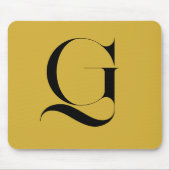 Personalisierte Einzelne Benutzerdefinierte Monogr Mousepad (Vorne)