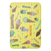 Personalisierte Eiscreme-Badematte Badematte (Vorderseite Vertikal)