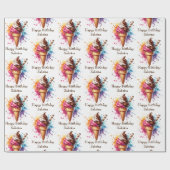 Personalisierte Eiscreme Cone Geburtstag Geschenkpapier (Flach)