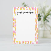 Personalisierte Eiscreme Kinder Danke, dass Sie No Dankeskarte (Stehend Vorderseite)