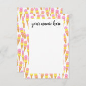 Personalisierte Eiscreme Kinder Danke, dass Sie No Dankeskarte (Vorne/Hinten)