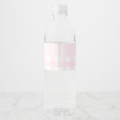 Personalisierte Eiscreme-Party Wasserflaschenetikett (Rückseite)