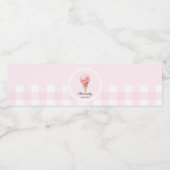 Personalisierte Eiscreme-Party Wasserflaschenetikett (Einzelnes Label)