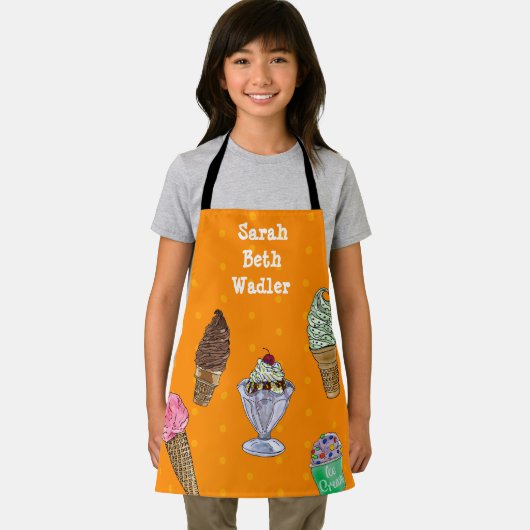 Personalisierte Eiscreme-Schürze Schürze (Insitu)