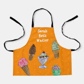 Personalisierte Eiscreme-Schürze Schürze (Vorderseite)