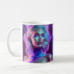 Personalisierte Eisgöttin Prinzessin Kriegerin  Kaffeetasse