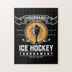 Personalisierte Eishockey-Trophäe Spieler Team Spi Puzzle