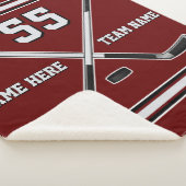 Personalisierte Eishockeyschläger in Ihren FARBEN Sherpadecke (3/4)