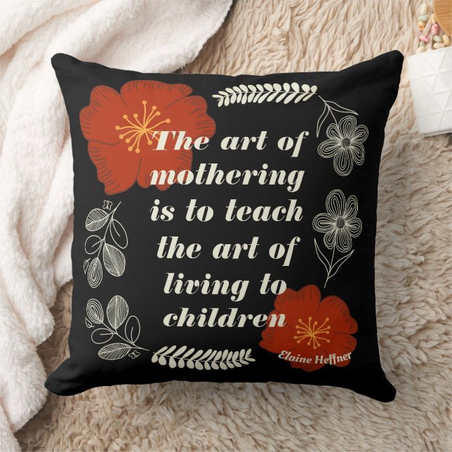 PERSONALISIERTE ELAINE HEFFRON-QUOTE FÜR MUTTER KISSEN (Decke)