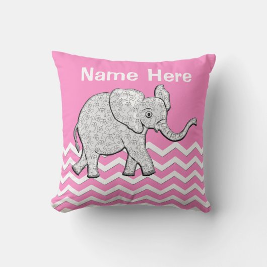 Personalisierte Elefant-Geschenke für Kissen (Vorderseite)