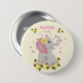 Personalisierte Elefantendusche Button (Vorne & Hinten)