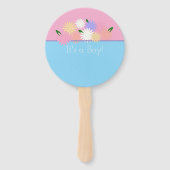 Personalisierte Elegant Baby Boy Girl Gender Revea Fächer (Vorderseite)