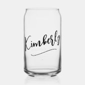 Personalisierte Elegant Bridesmaid Script Typograf Dosenglas (Vorderseite)