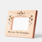 Personalisierte Elegant Floral Wir Liebe Sie Oma Geätzte Rahmen (Links)
