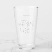 Personalisierte Elegant Girls Trip Script Typograf Glas (Rückseite)