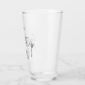 Personalisierte Elegant Girls Trip Script Typograf Glas (Links)