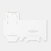 Personalisierte Elegant-Gold-Cross-Weihnachtsschri Geschenkschachtel (Ungefaltet)