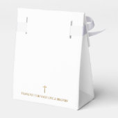 Personalisierte Elegant-Gold-Cross-Weihnachtsschri Geschenkschachtel (Rückseite)