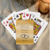 Personalisierte Elegant Golden 50 Jahre Jubiläum G Spielkarten