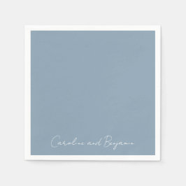 Personalisierte Elegant Minimalistisch Wedding Dus Serviette