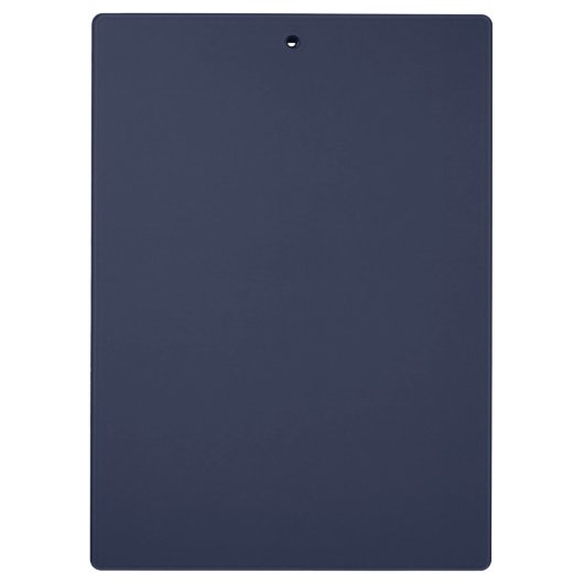 Personalisierte Elegant Navy Blue Monogram und Nam Klemmbrett (Rückseite)