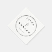 Personalisierte Elegant Stilvolle Moderne Einfache Serviette (Ecke)