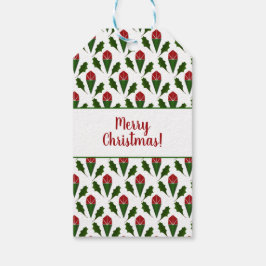 Personalisierte elegante Abstrakte Rote Rosen und  Geschenkanhänger