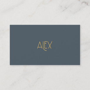 Personalisierte elegante Art Deco Gold Alex Visitenkarte