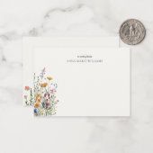 Personalisierte elegante Boho Chic Note Card Mitteilungskarte (Vorderseite/Rückseite Beispiel)