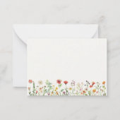 Personalisierte elegante Boho Chic Note Card Mitteilungskarte (Rückseite)