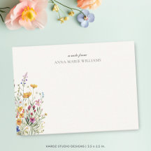 Personalisierte elegante Boho Chic Note Card